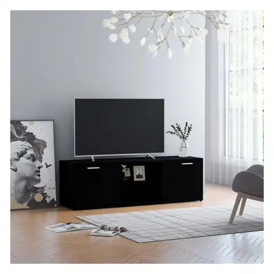 vidaXL TV stolek černý 120 x 34 x 37 cm kompozitní dřevo