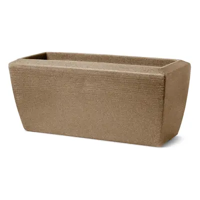 Capi Arc Granite Planter Rectangle Warm Taupe V 40 cm / D 90 cm