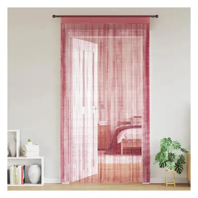 String Curtains 2 ks růžová 100x250 cm