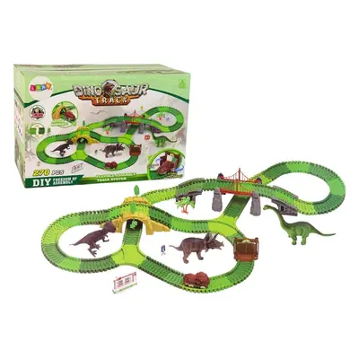 LEAN Toys Dinosauří dráha s příslušenstvím 270 ks C14759-uniw