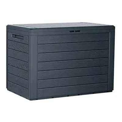 Zahradní úložný box Woodebox antracit, 190 l, 78 cm