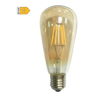 Diolamp LED Filament žárovka Amber ST64 8W/230V/E27/2700K/900Lm/360°