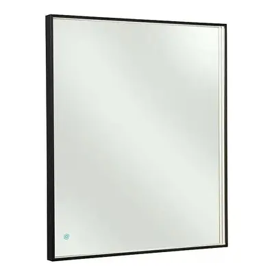 German Nástěnné LED zrcadlo / 50 x 80 cm / 31 W / 3100 lm / neutrální bílá / sklo / hliník / čer