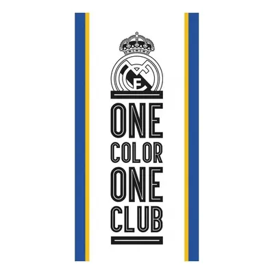 Bavlněná fotbalová osuška FC REAL MADRID - ONE COLOR ONE CLUB - 100% bavlna - 70 x 140 cm