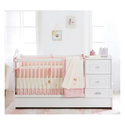 Čilek Dětská rostoucí postýlka s přebalovacím pultem Romantic Baby SET