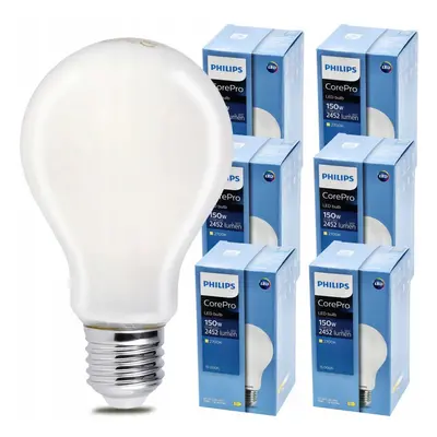 6x LED žárovka Philips E27 - 17,5W - 2452lm - 2700k Corepro Premium