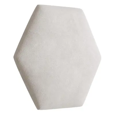 Eka Čalouněný panel Hexagon Trinity 40,5 cm x 35,3 cm - Krémová bílá 2301