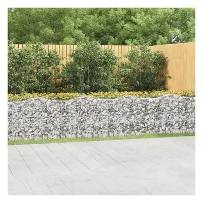 Klenutý gabion vyvýšený záhon 800x50x100 cm pozinkované železo