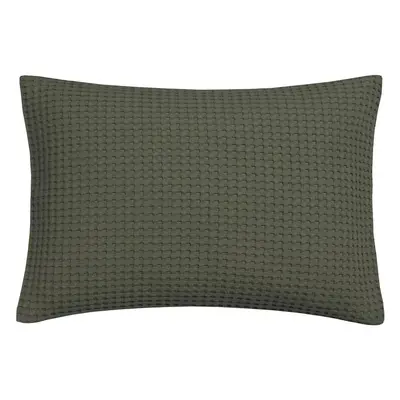 Vandyck Luxusní povlak na polštář Home Piqué waffle 40x55cm Earth green