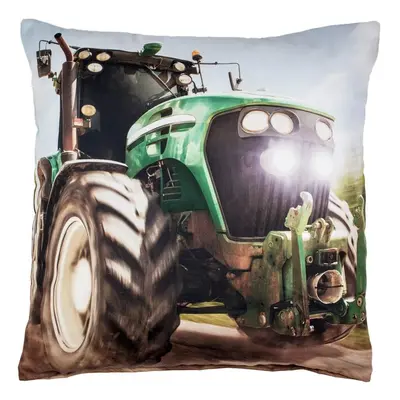 TP 3D povlak 45x45 - Traktor Green + polštář