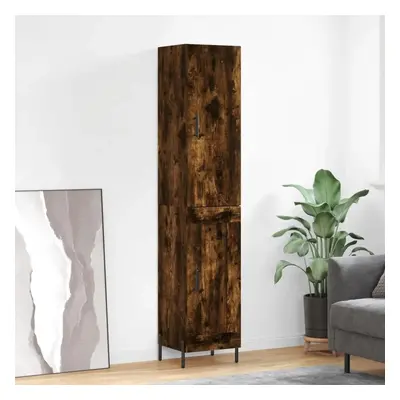 Skříň highboard kouřový dub 34,5 x 34 x 180 cm kompozitní dřevo