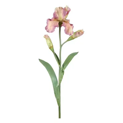 Dekorace umělý růžovo-fialový kosatec Iris Pale - 81 cm