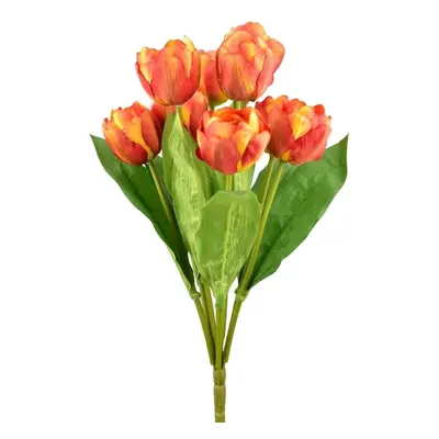 Kytice tulipánů 43 cm, oranžová