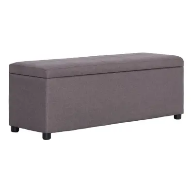 vidaXL Lavice s úložným prostorem 116 cm taupe polyester