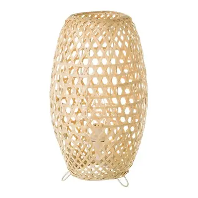 Bambusová stolní lampa v přírodní barvě s bambusovým stínidlem (výška 36 cm) Natural Way – Casa 