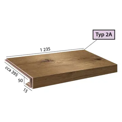 Vinylové schody Ecoline Step 2A - 9524 Dub italský přírodní