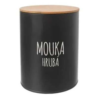 Orion Plechová dóza na hrubou mouku BLACK