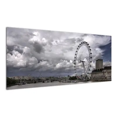 Londýnské oko (London eye) - obraz (100x40cm)