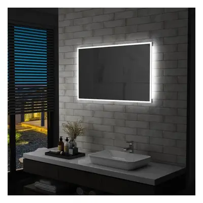 vidaXL Koupelnové nástěnné zrcadlo s LED osvětlením 100 x 60 cm