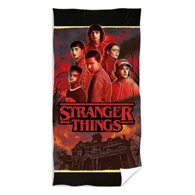 Bavlněná osuška Stranger Things - motiv Season 4 - 100% bavlna, froté s gramáží 320 gr./m² - 70 