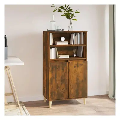 Skříň highboard kouřový dub 60 x 36 x 110 cm kompozitní dřevo