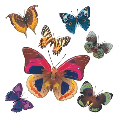 Samolepicí dekorace Butterflies, 30 x 30 cm