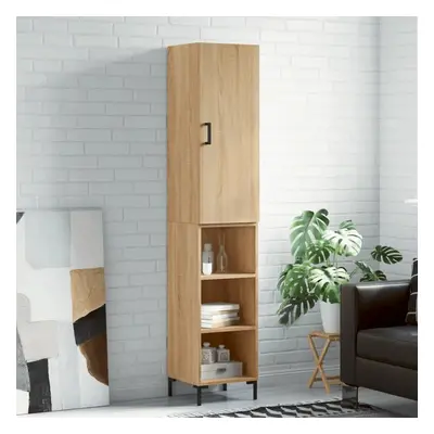 Skříň highboard dub sonoma 34,5 x 34 x 180 cm kompozitní dřevo