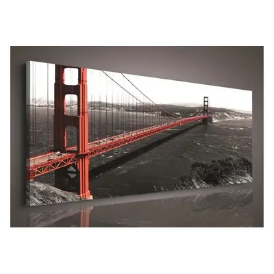 Obraz na plátně Golden Gate Bridge 45 x 145 cm