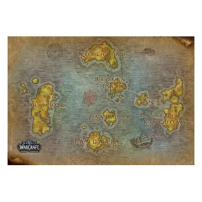 Plakát, Obraz - World Of Warcraft - Map