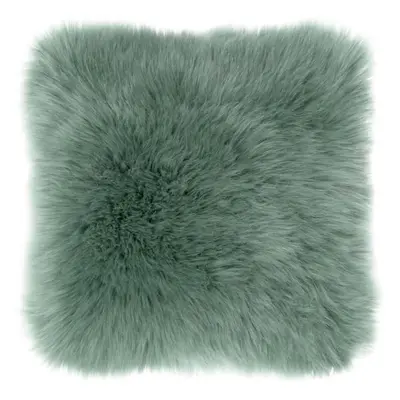 Zelený polštář Tiseco Home Studio Sheepskin, 45 x 45 cm