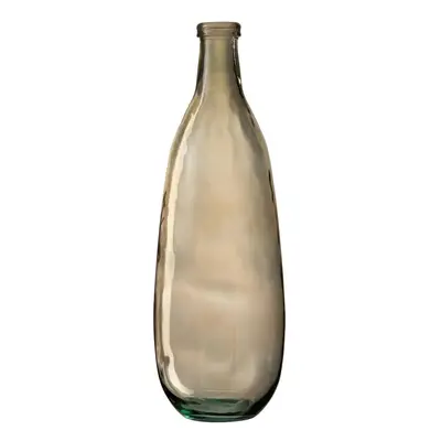 Hnědá skleněná váza Bottle - Ø 25*75 cm