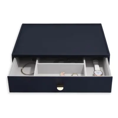 Stackers, Box se šuplíkem na šperky Navy Pebble Supersize Accessory Drawer | tmavě modrá 75903