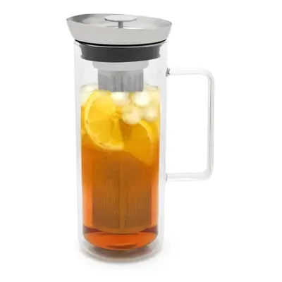 Bredemeijer Dvoustěnná skleněná karafa Ice Tea Maker se sítkem 1l