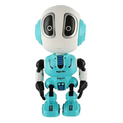 Teddies Robot ECHO opakující věty, 12 cm, kov, se zvukem a světlem