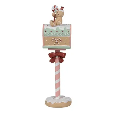 Vánoční dekorace schránka s perníčkem Gingerbread Mailbox Pastello - 11*10*36 cm