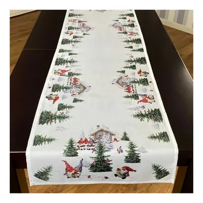 Vánoční ubrus - běhoun na stůl CHRISTMAS LANTERNS 40x140 cm Mybesthome