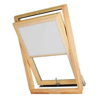 Dekodum Termoizolační roleta na střešní okno typu VELUX MK06/M06/306 Barva látky: White Silver, 