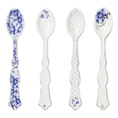 Pip Studio Royal White set 4 porcelánových lžiček, dárkové balení