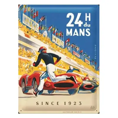 Plechová cedule 24h du Mans - Racing Poster