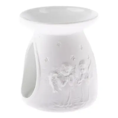 Bílá porcelánová aromalampa Dakls, výška 12,2 cm