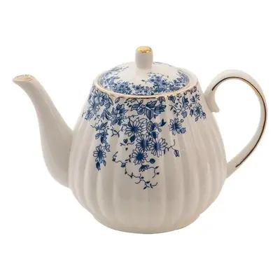 Porcelánová konvička s modrými květy Blue Flowers - 23*14*15 cm / 1100ml