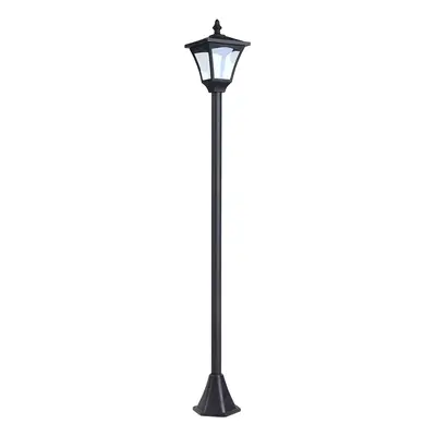 Outsunny Solární lucerna Zahradní lucerna Cestovní světlo s LED 10 lumenů Černá 15 x 15 x 120cm 