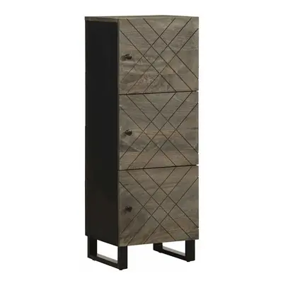 Skříň highboard černá 40x33x110 cm masivní mangovníkové dřevo