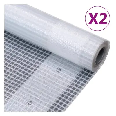 vidaXL Krycí plachty 2 ks 260 g/m² 3 x 20 m bílé