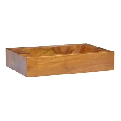 vidaXL Umyvadlo masivní teak 50 x 35 x 10 cm