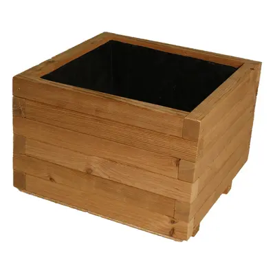 Dřevěný květináč Krušnohorský nábytek Flor THERMOWOOD 1KVT1 37 x 37 x 31 cm borovice přírodní be