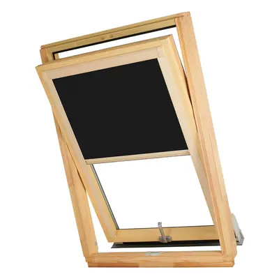 Dekodum Termoizolační roleta na střešní okno typu VELUX MK06/M06/306 Barva látky: Black Silver, 