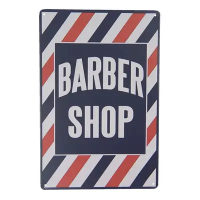 Nástěnná kovová cedule Barber Shop - 20*30 cm