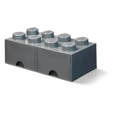 Dětský tmavě šedý úložný box se 2 zásuvkami LEGO®