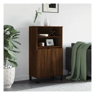 Skříň highboard hnědý dub 60 x 36 x 110 cm kompozitní dřevo